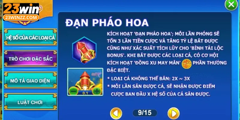 Khám phá về vũ khí và tính năng của game săn cá thần tài